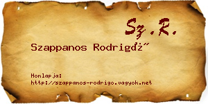 Szappanos Rodrigó névjegykártya